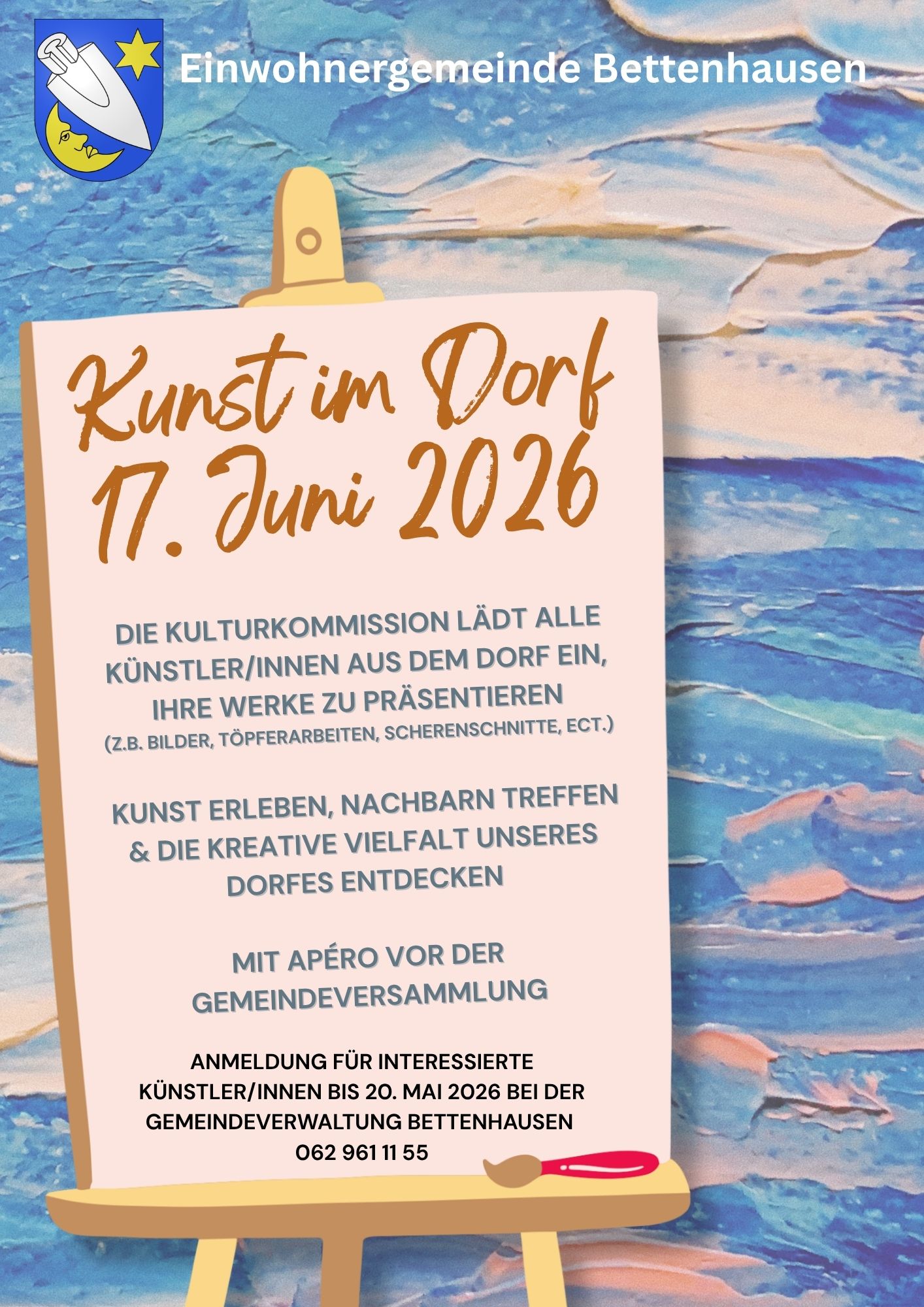Flyer Kunst im Dorf 17.06.2026